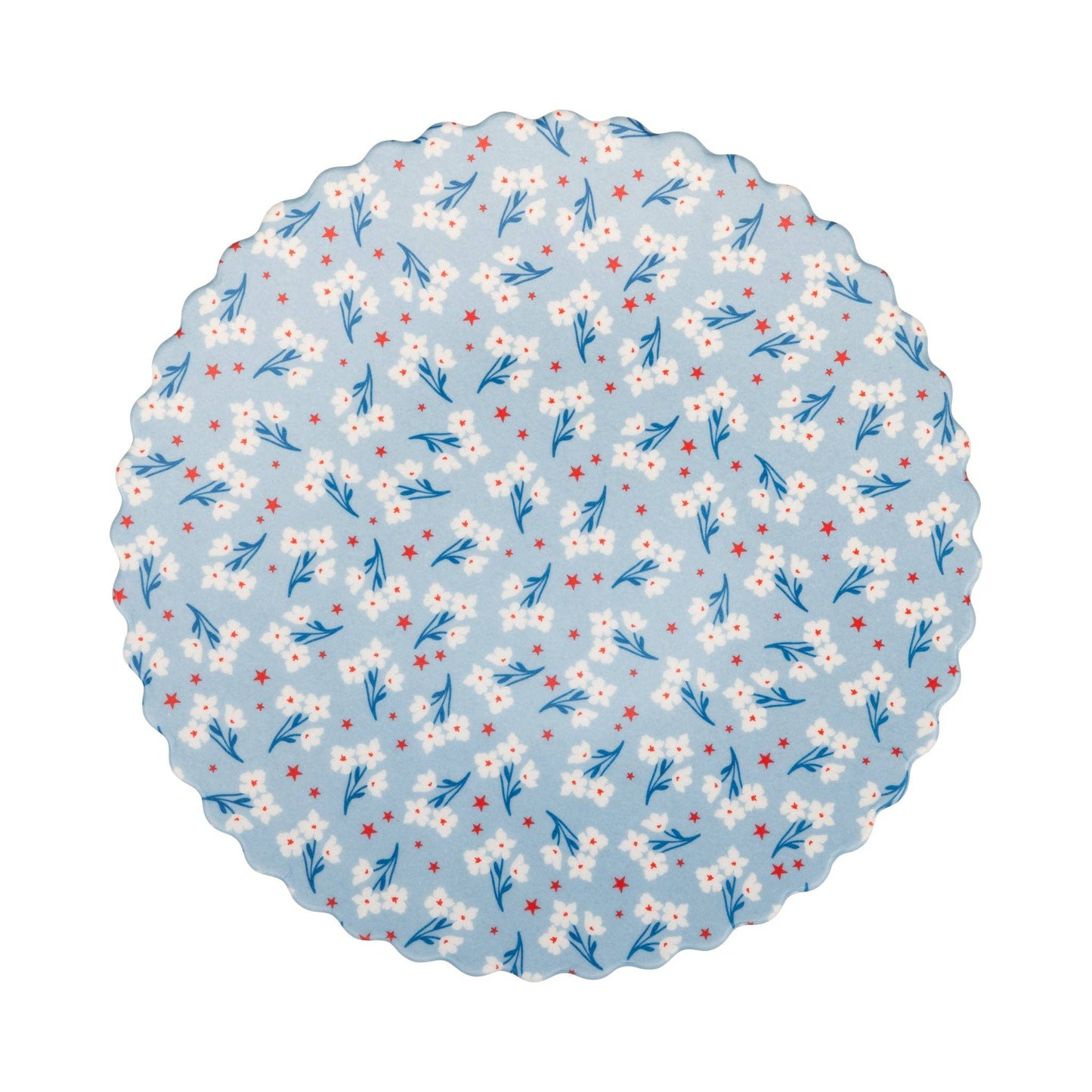 Floral Bamboo Patriotic Plate