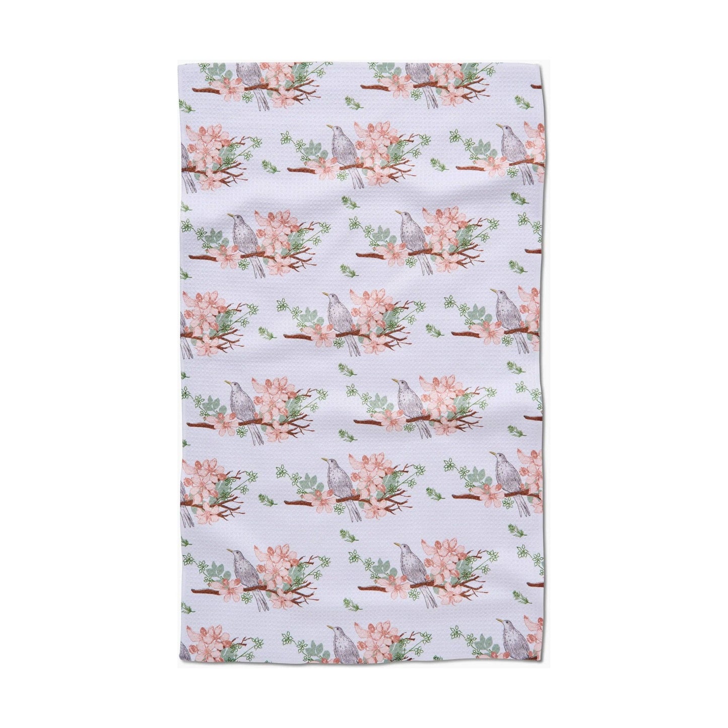 Blackbird and Blossom Tea Towel