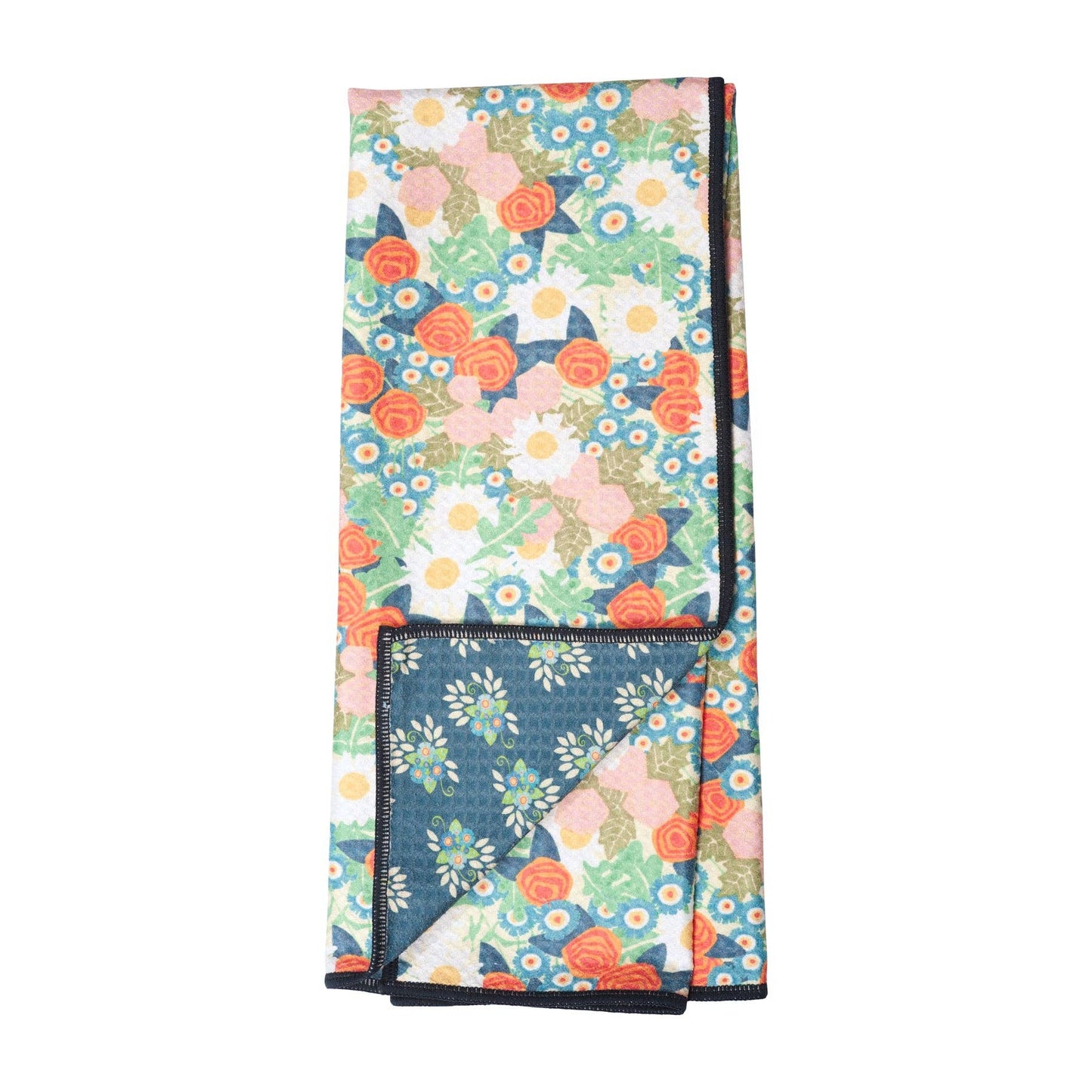 Vintage Calico Anywhere Reversible Towel