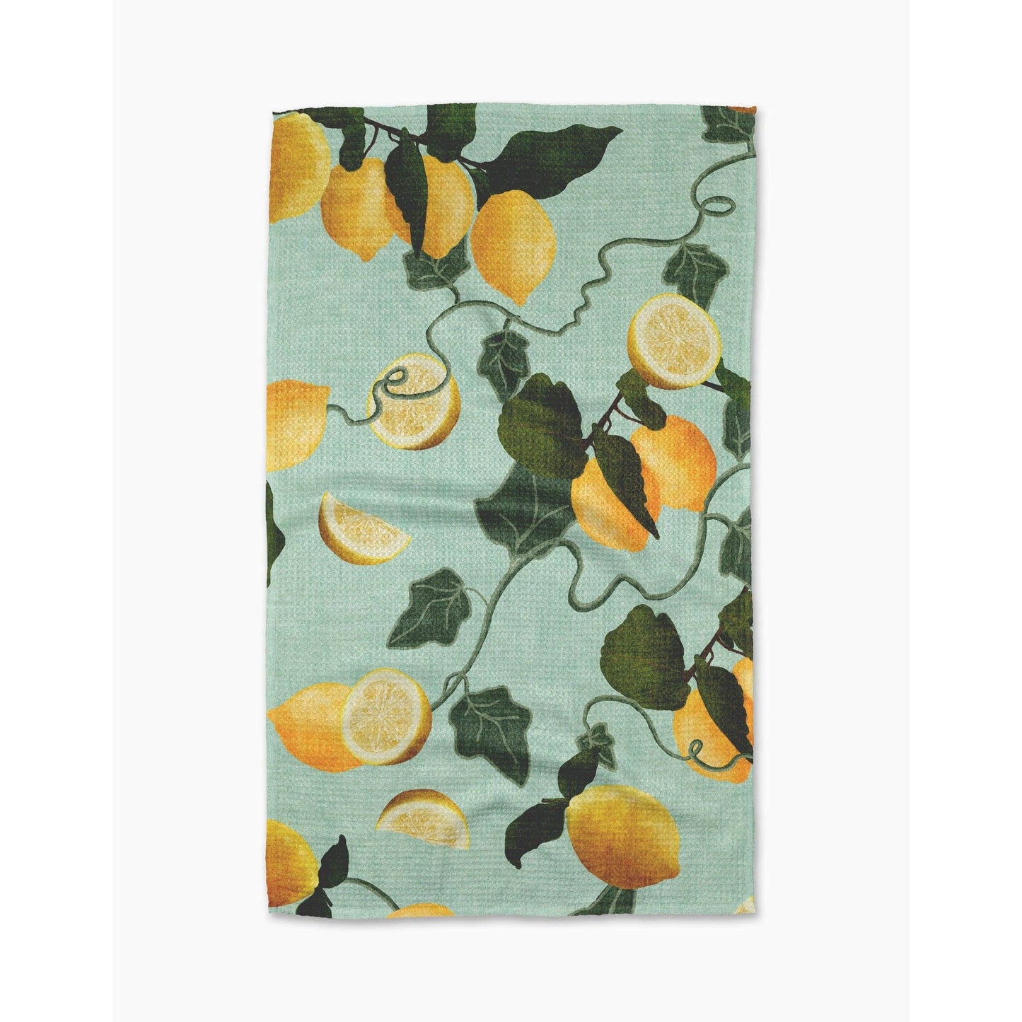 Amalfi Lemons Geometry Tea Towel