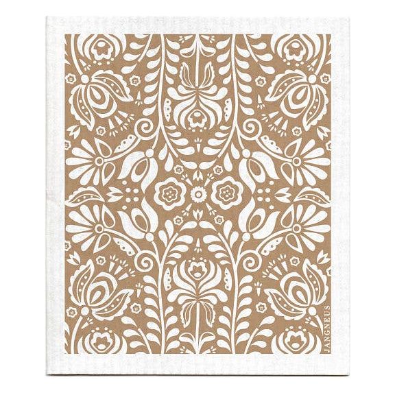 Swedish Dishcloth - Scandi Bloom - Sand