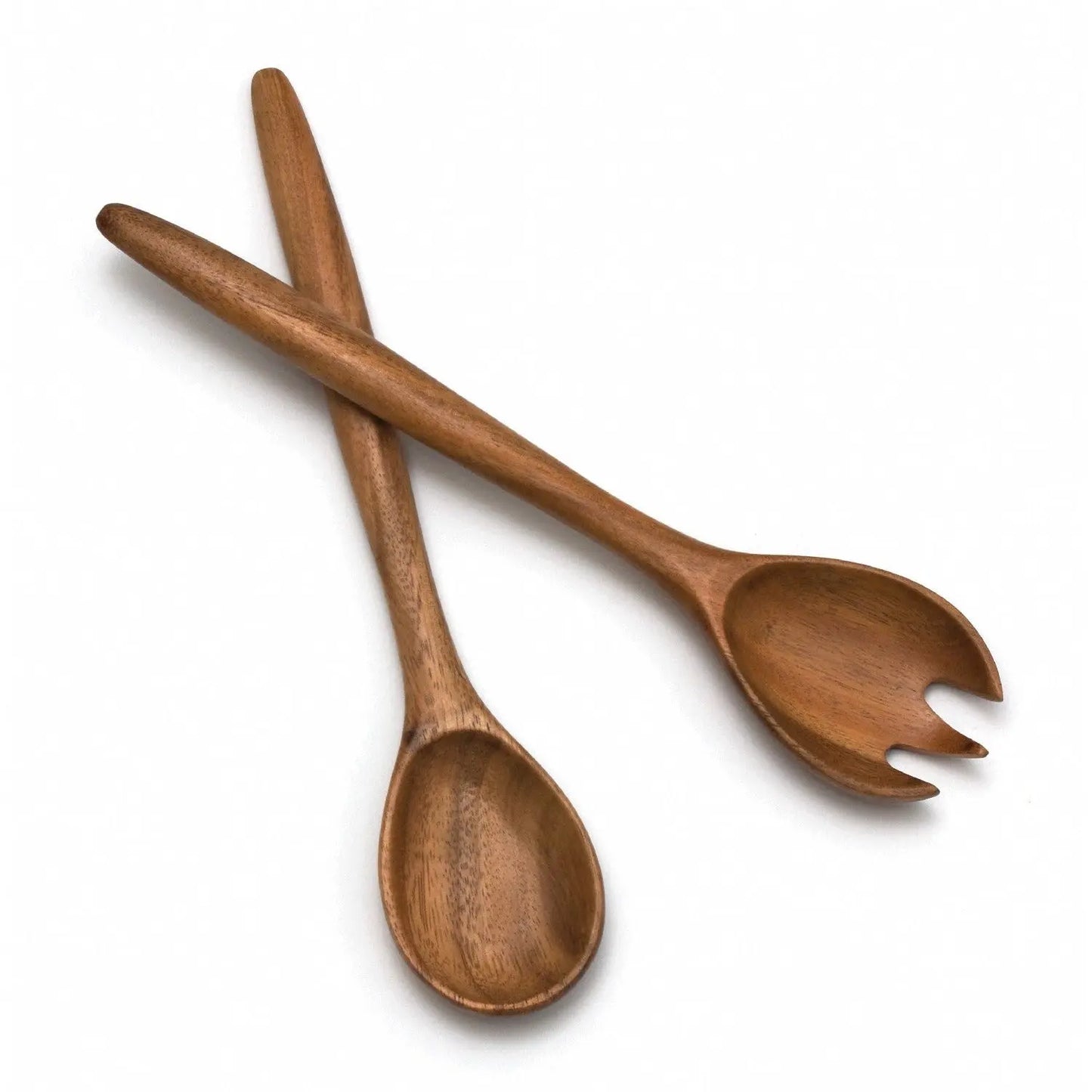 Acacia Oblong Salad Servers, 12" LIPPER