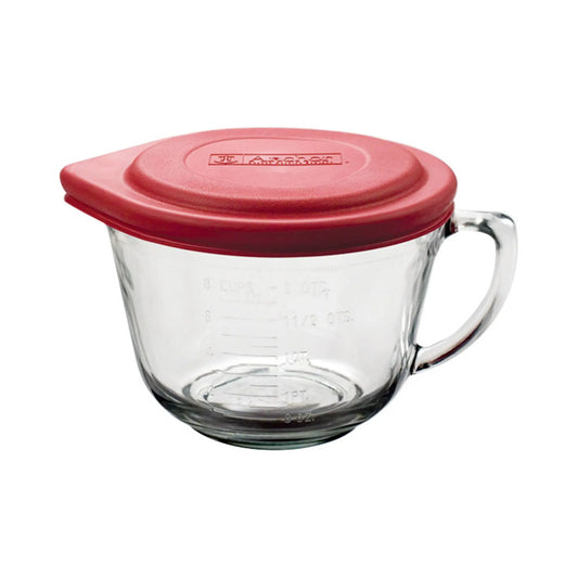 Anchor Hocking 2 Qt. Batter Bowl with Red Lid Fox Run Brands