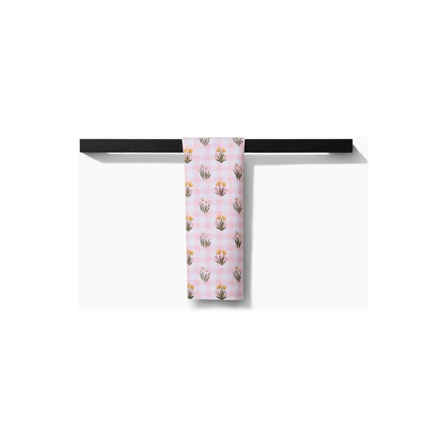 Picnic Plaid Pink Geometry Bar Towel