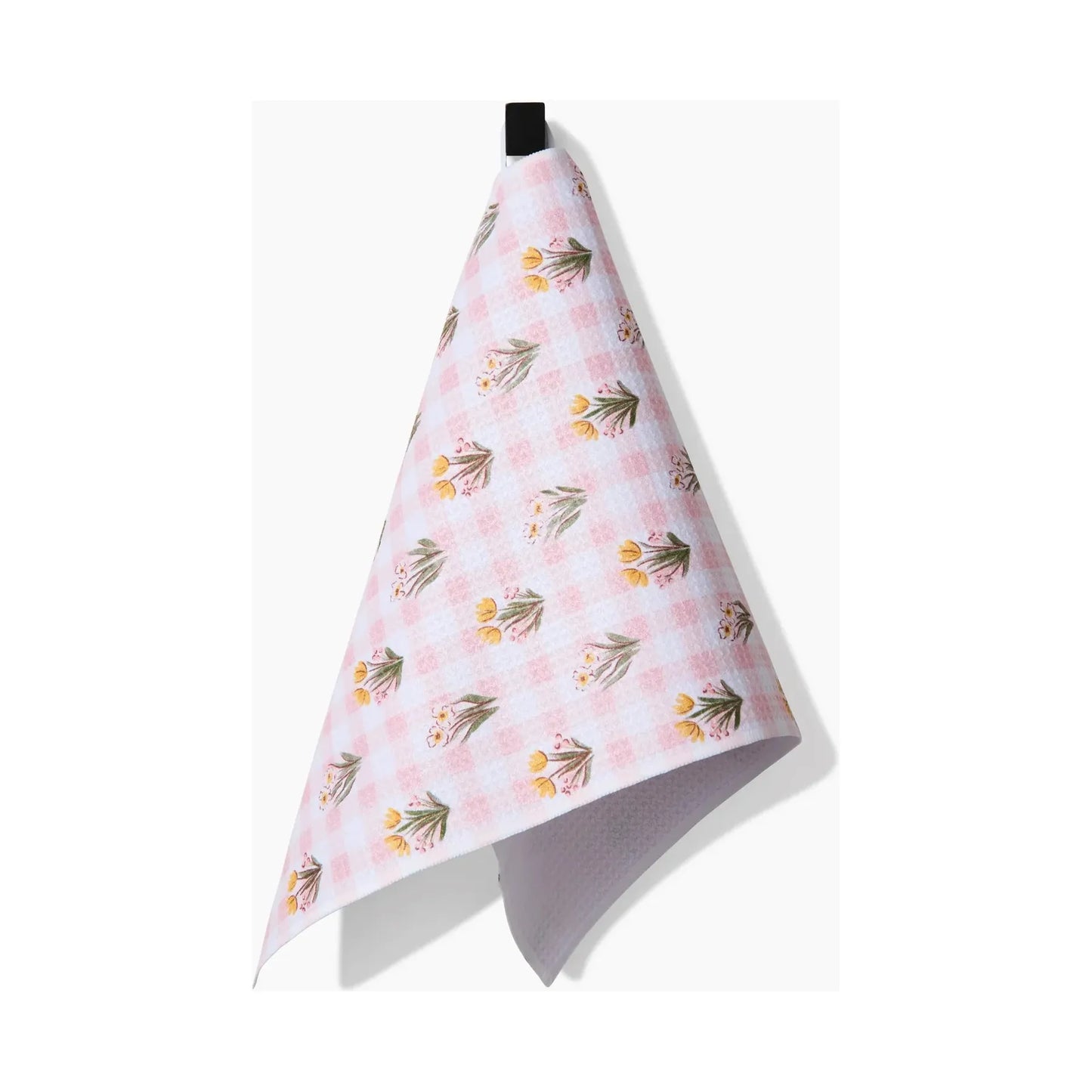 Picnic Plaid Pink Geometry Bar Towel