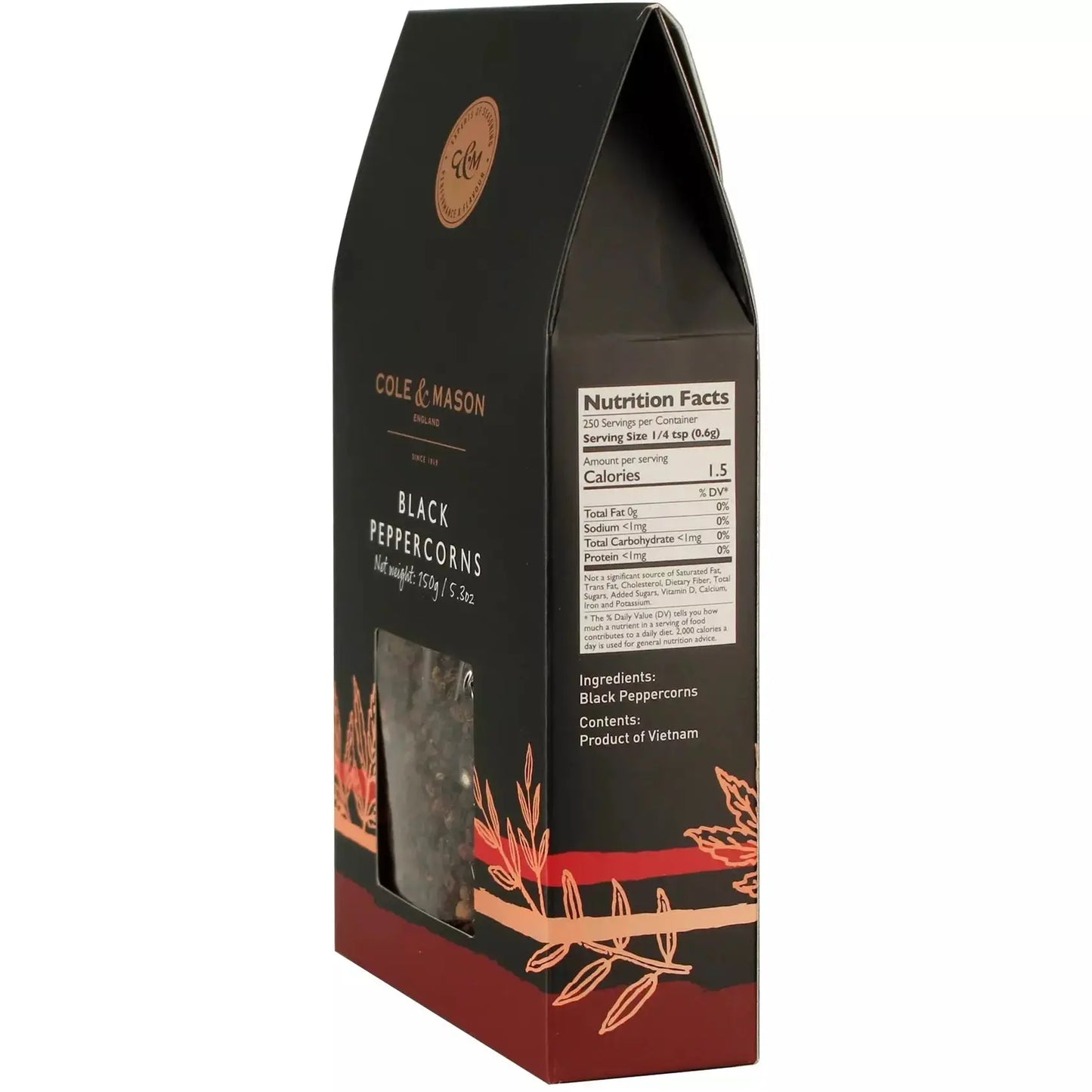 Black Peppercorns Box Food Items Browns Kitchen