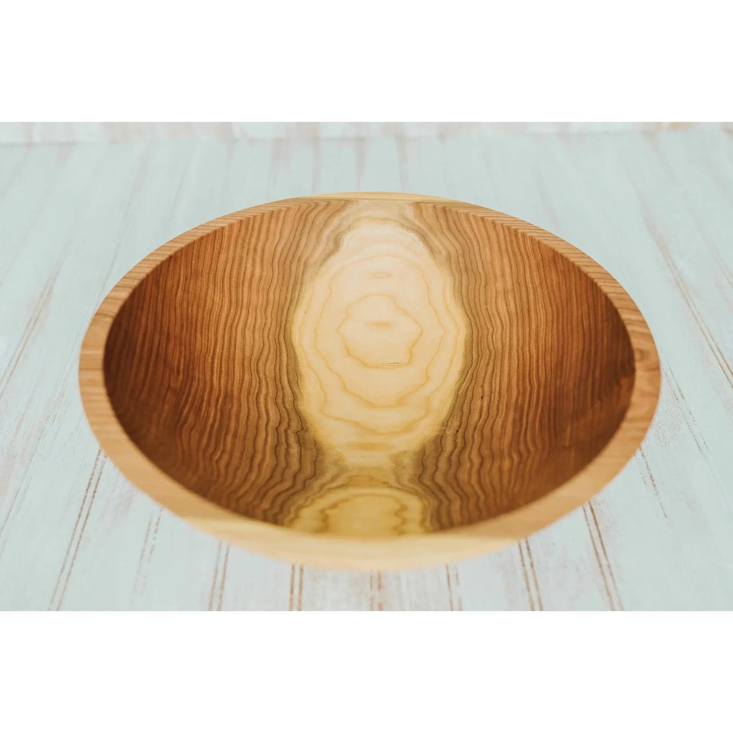 15 inch Large Cherry Wood Bowls with Bee’s Oil Finish