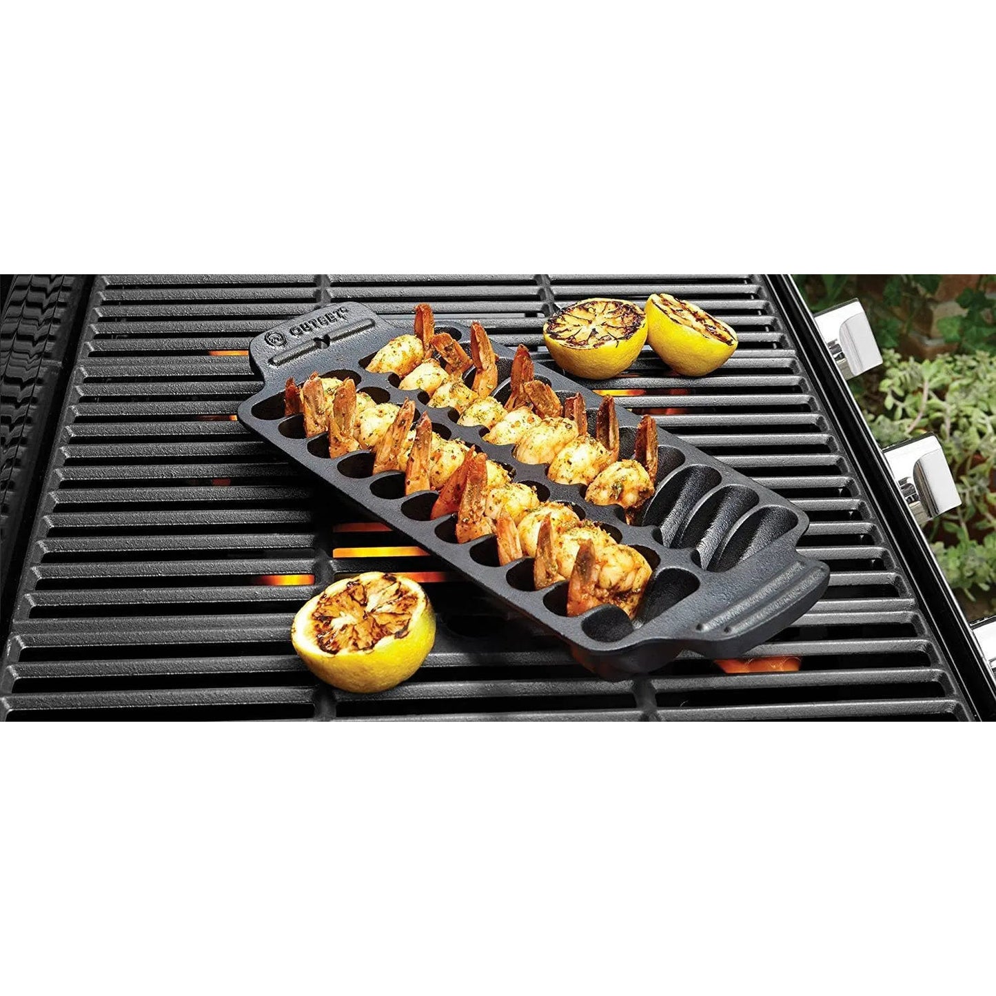 Outset Shrimp Grill Pan, CastIron Fox Run Brands