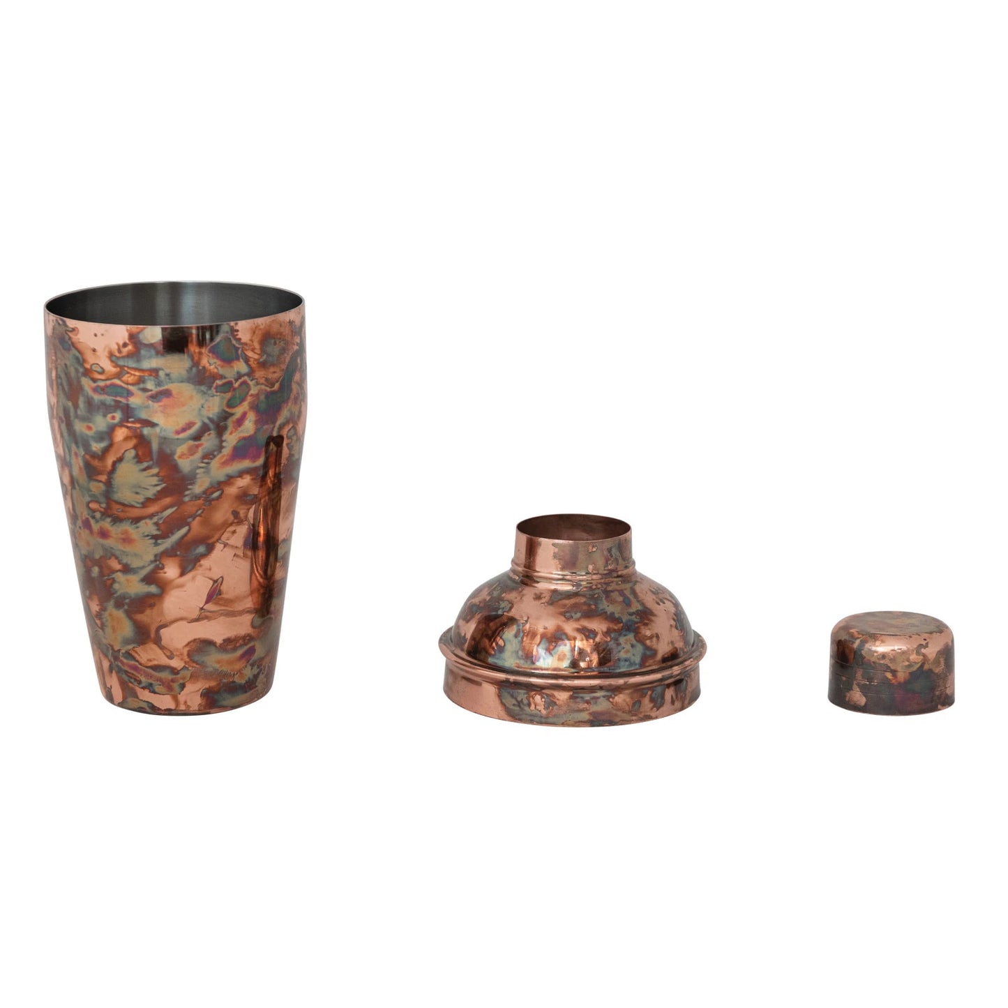 16 oz. Stainless Steel Cocktail Shaker, Oxidized Copper Finish