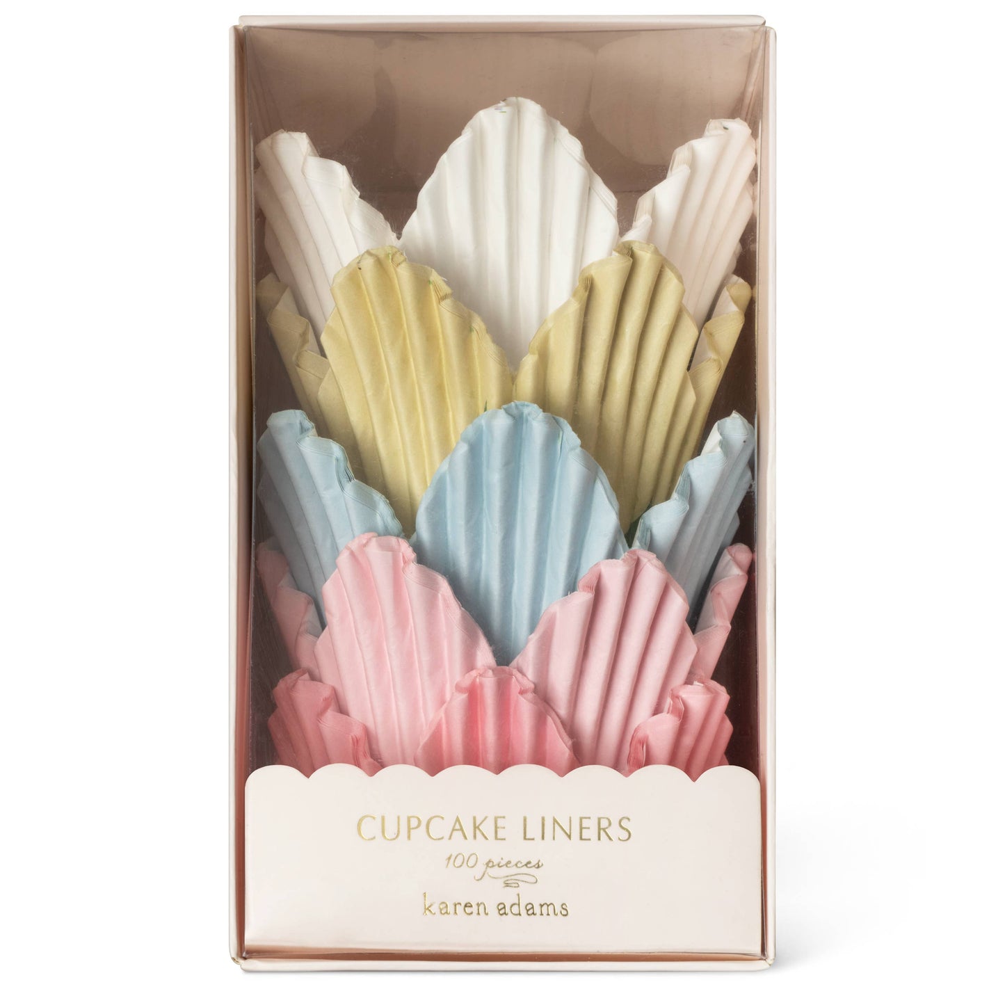 Cupcake Liners: Round Pastel Stripe Browns Kitchen