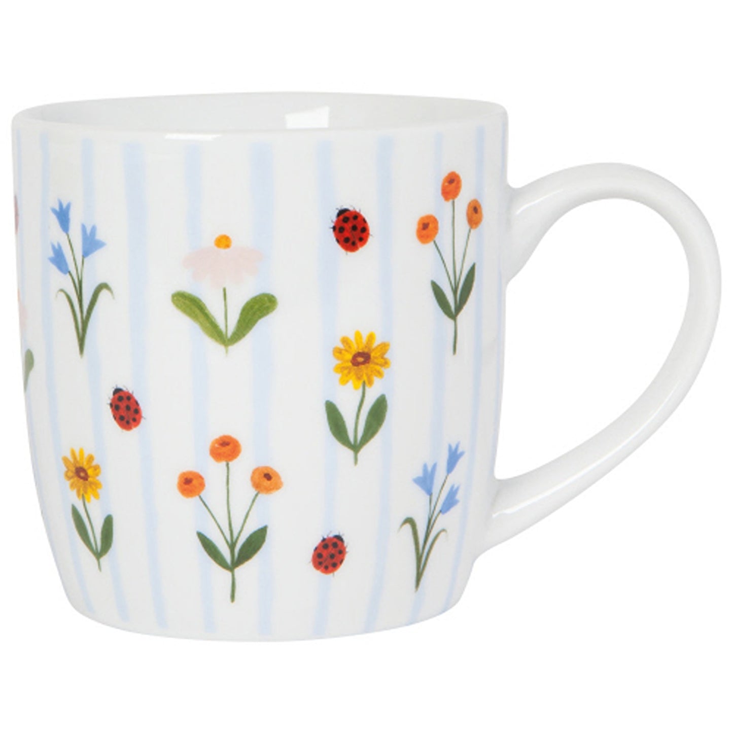 Hand Picked Floral Mug, 12 oz