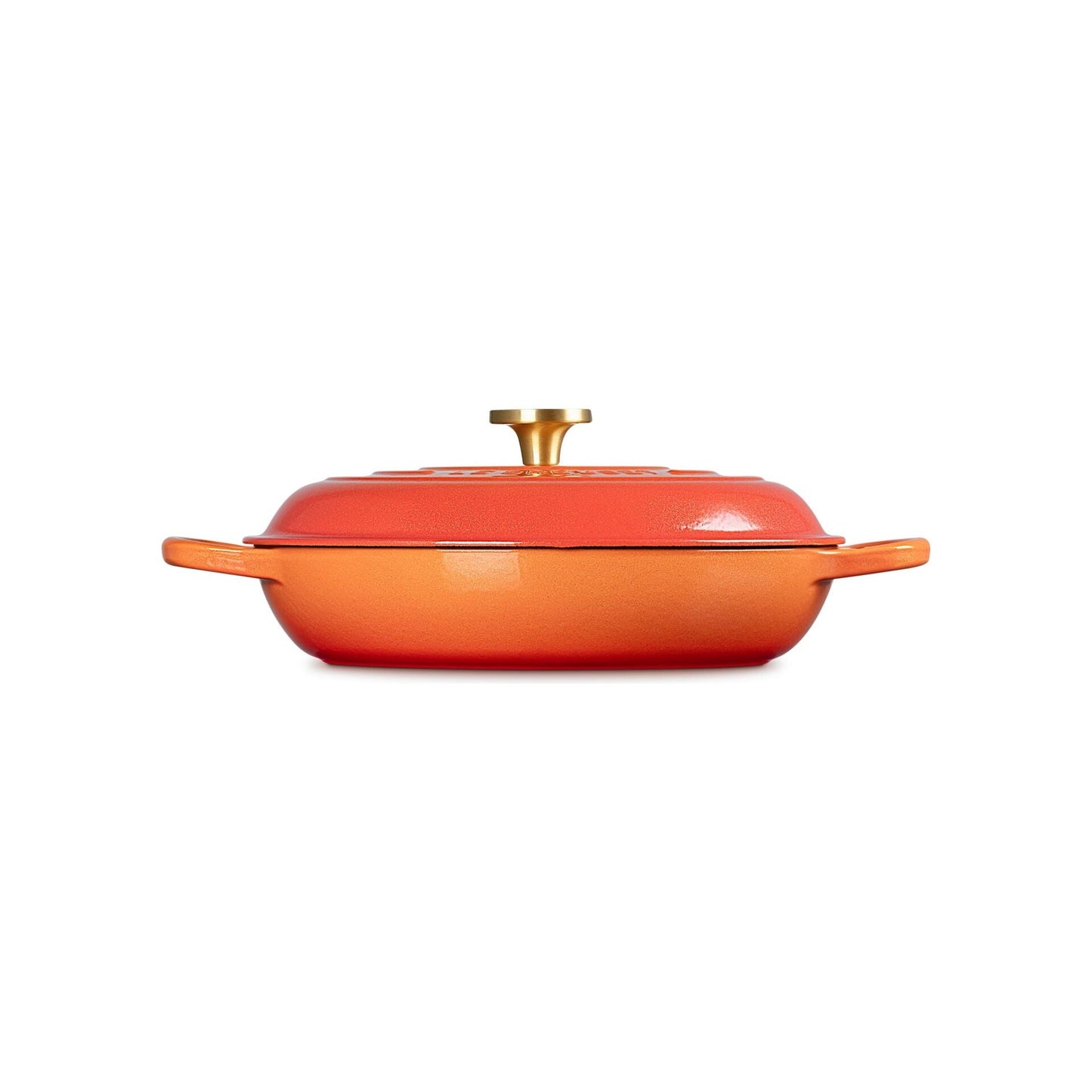 Le Creuset Signature Round Braiser 3.5 Qt Flamme Doree Crucible Knob