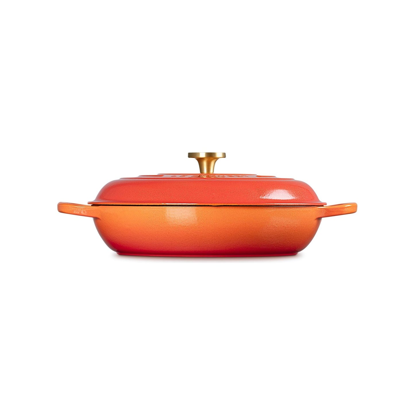 Le Creuset Signature Round Braiser 5 Qt Flamme Doree Crucible Knob