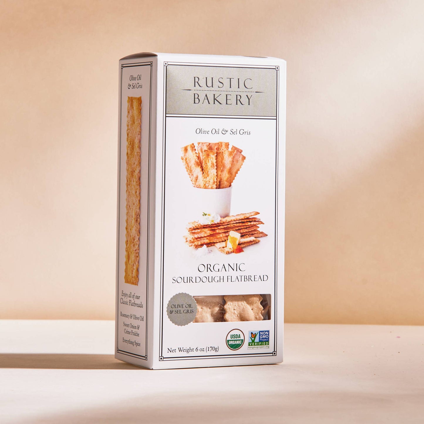 Flatbreads - Olive Oil & Sel Gris Box Food Browns Kitchen