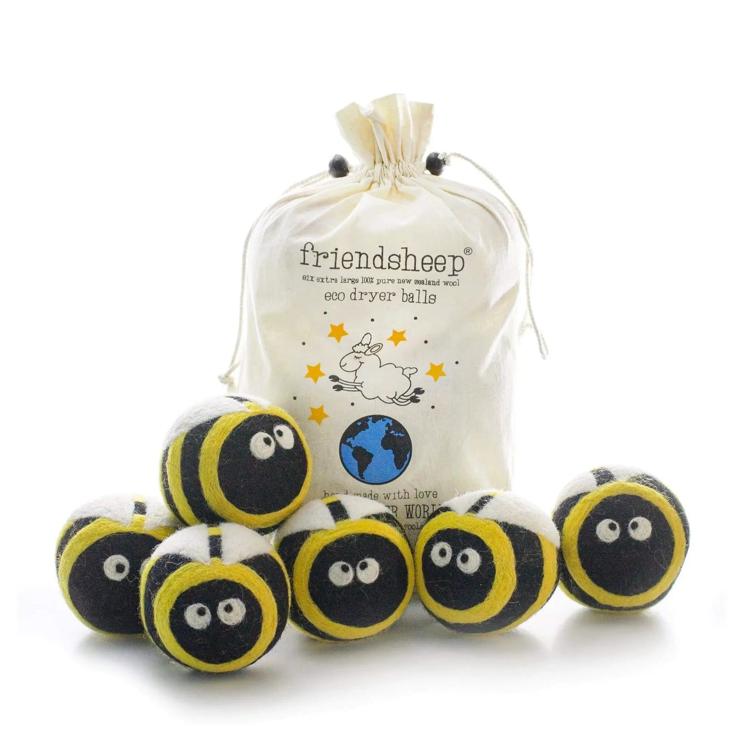 Friendsheep Busy Bees Eco Dryer Balls Friendsheep