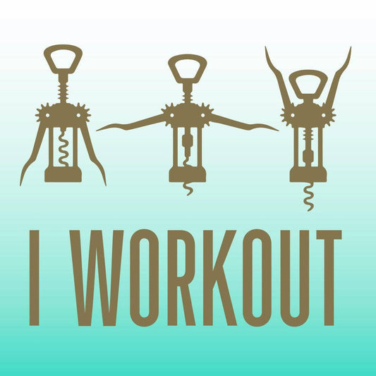 Funny Cocktail Napkins | I Workout - 20ct
