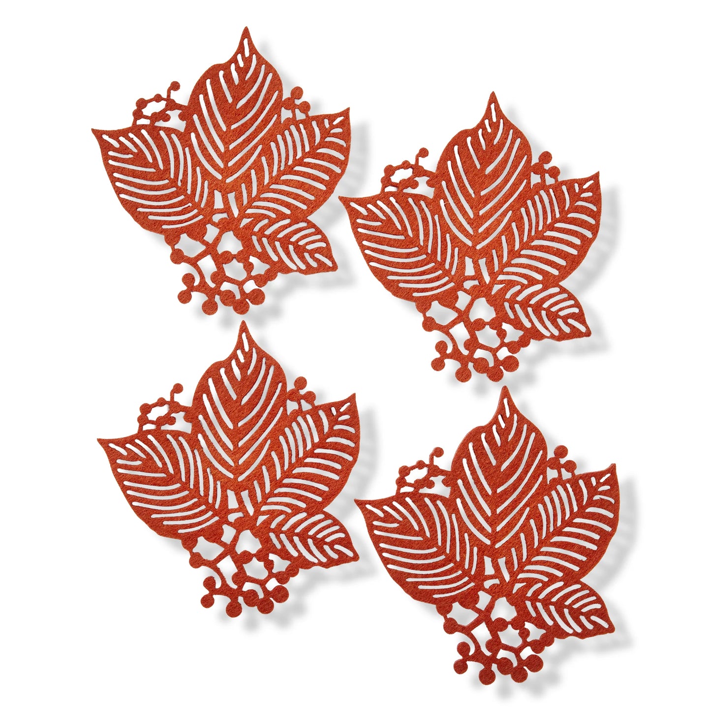 Fall Leaves Coasters, Set of 4