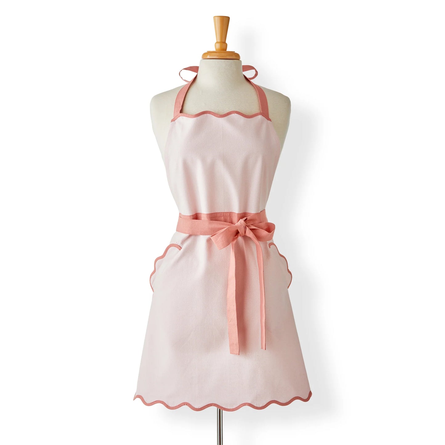 Pink Scallop Hostess Apron