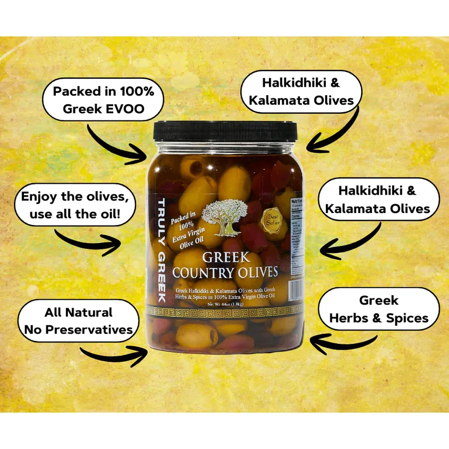 Truly Greek Country Olive Mix – 34oz