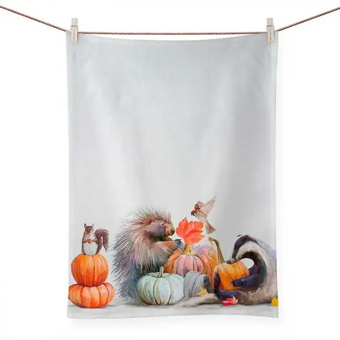 GreenBox Pumpkin Pals Tea Towel GREENBOX ART