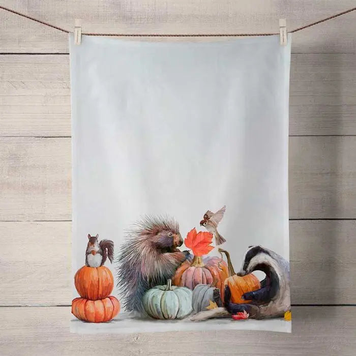 GreenBox Pumpkin Pals Tea Towel GREENBOX ART