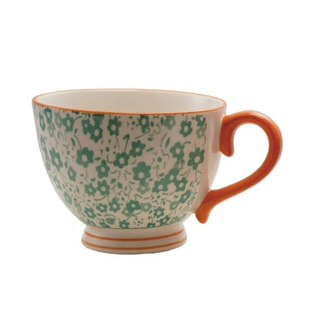 Spring Patterned Stoneware Mug