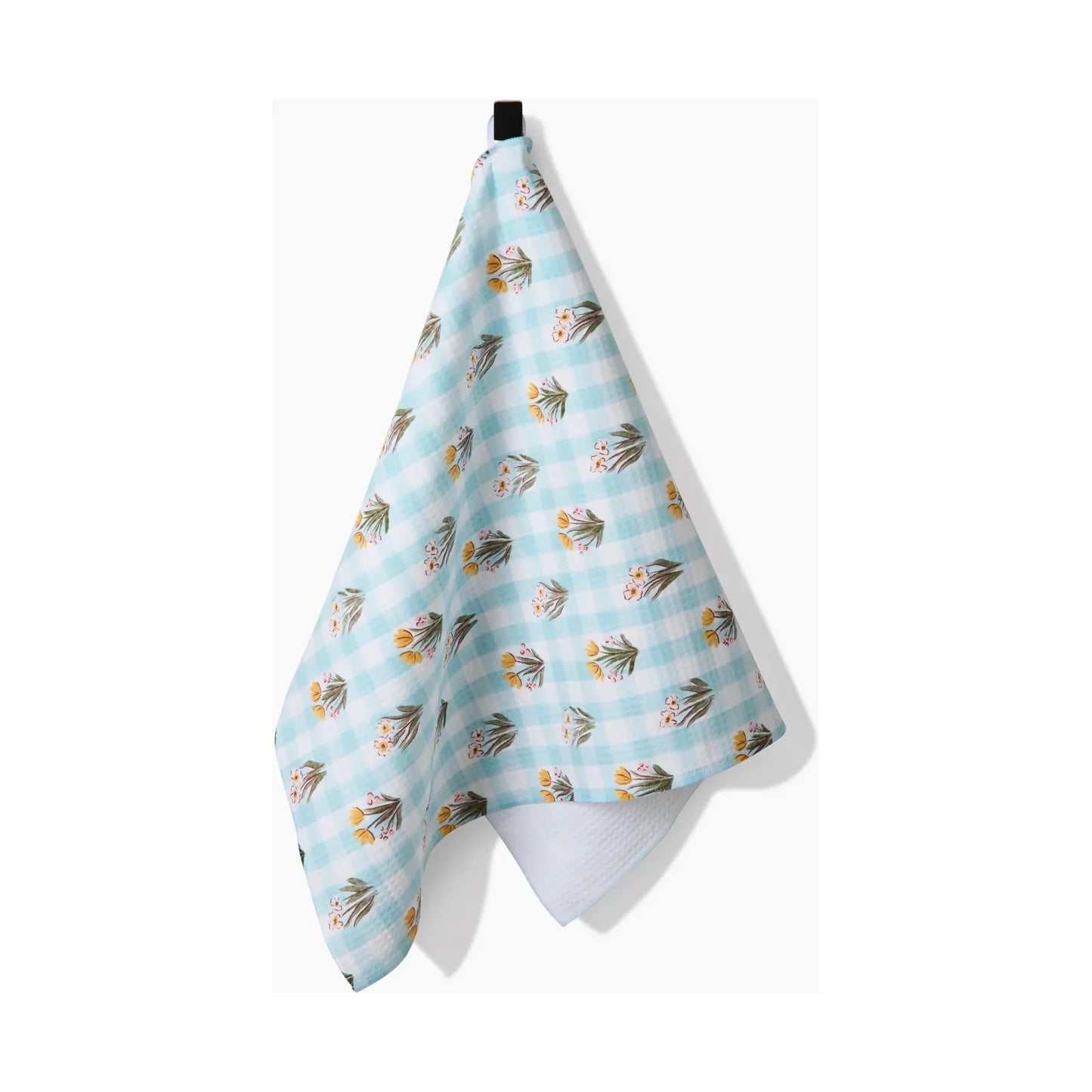 Picnic Plaid Blue Geometry Tea Towel