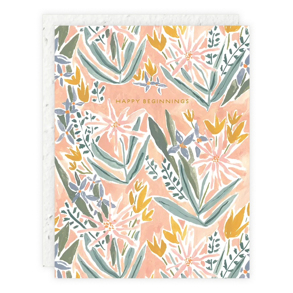 Happy Beginnings, Wedding/Engagement Card Seedlings