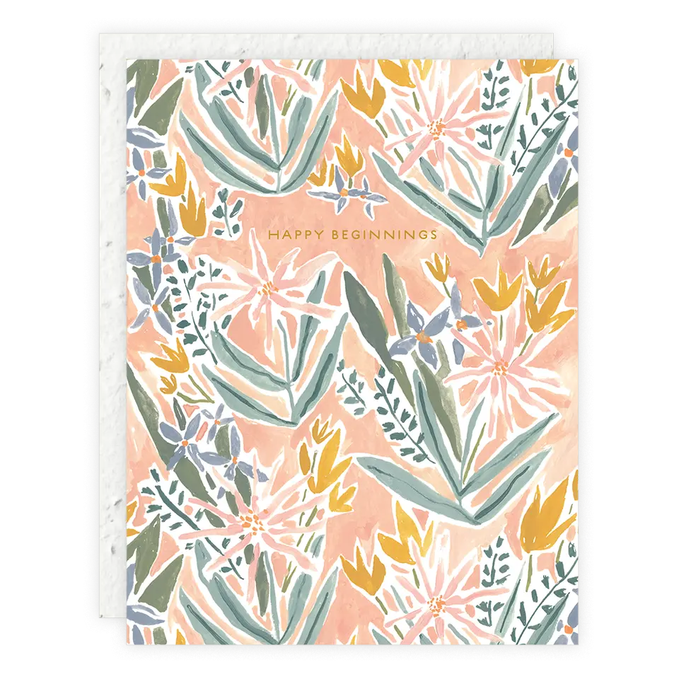 Happy Beginnings, Wedding/Engagement Card Seedlings