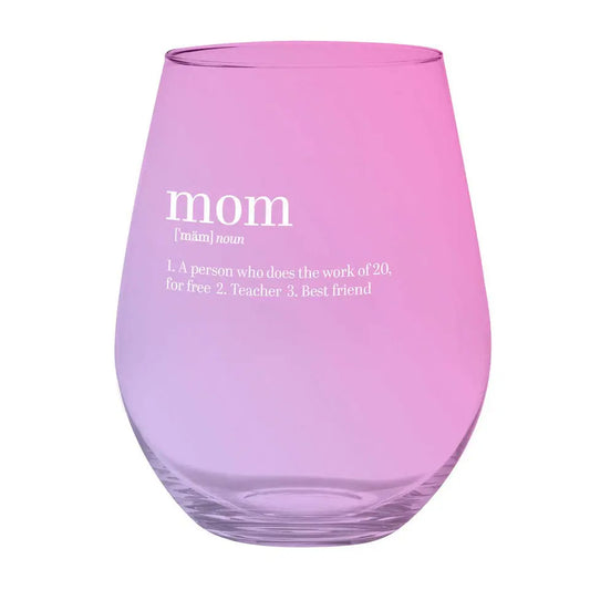 Jumbo Stemless Wine Glass - Mom Jumbo Stemless Wine Glass - Mom Drinkware Browns Kitchen