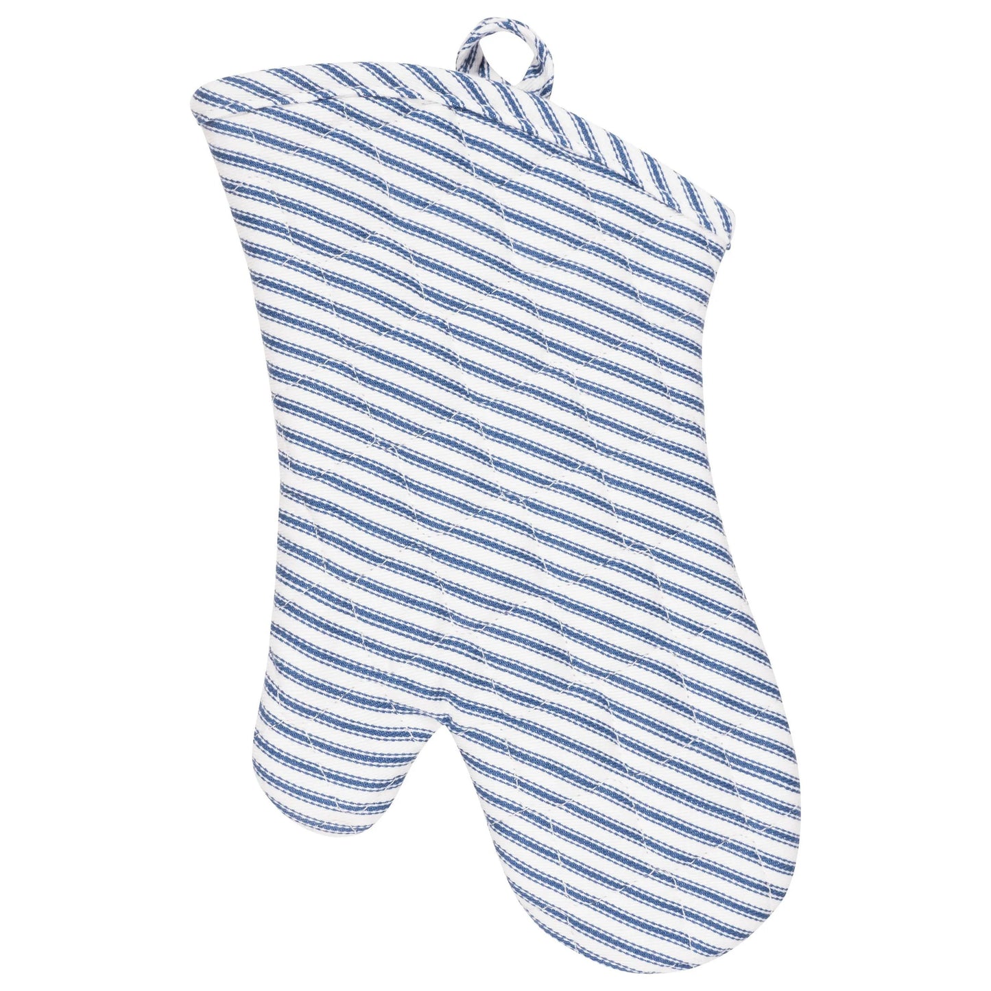 KAF Home Metro Stripe Terry Lined Oven Mitt: Cherry Browns Kitchen