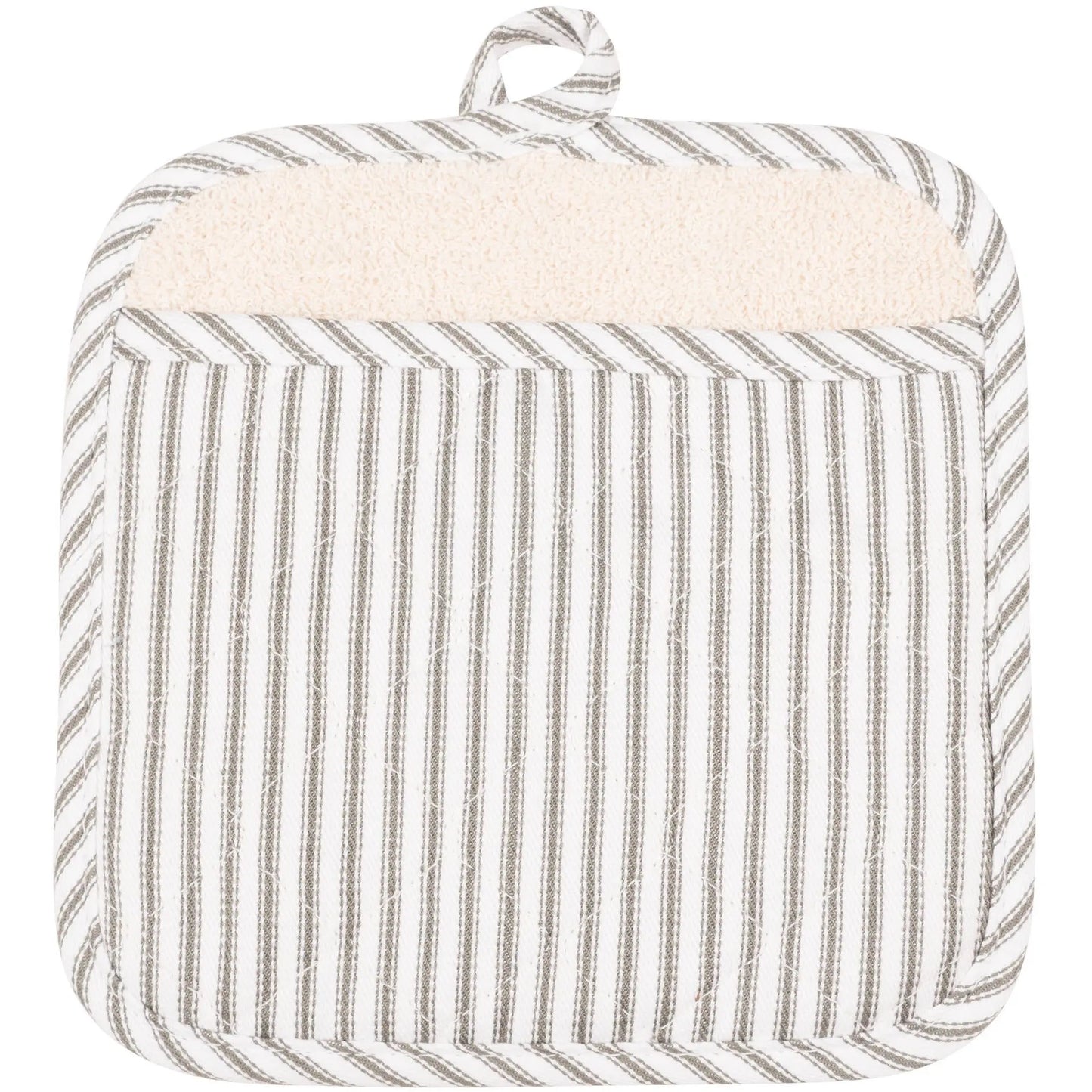 KAF Home Metro Stripe Terry Lined Pot Mitt KAF Home