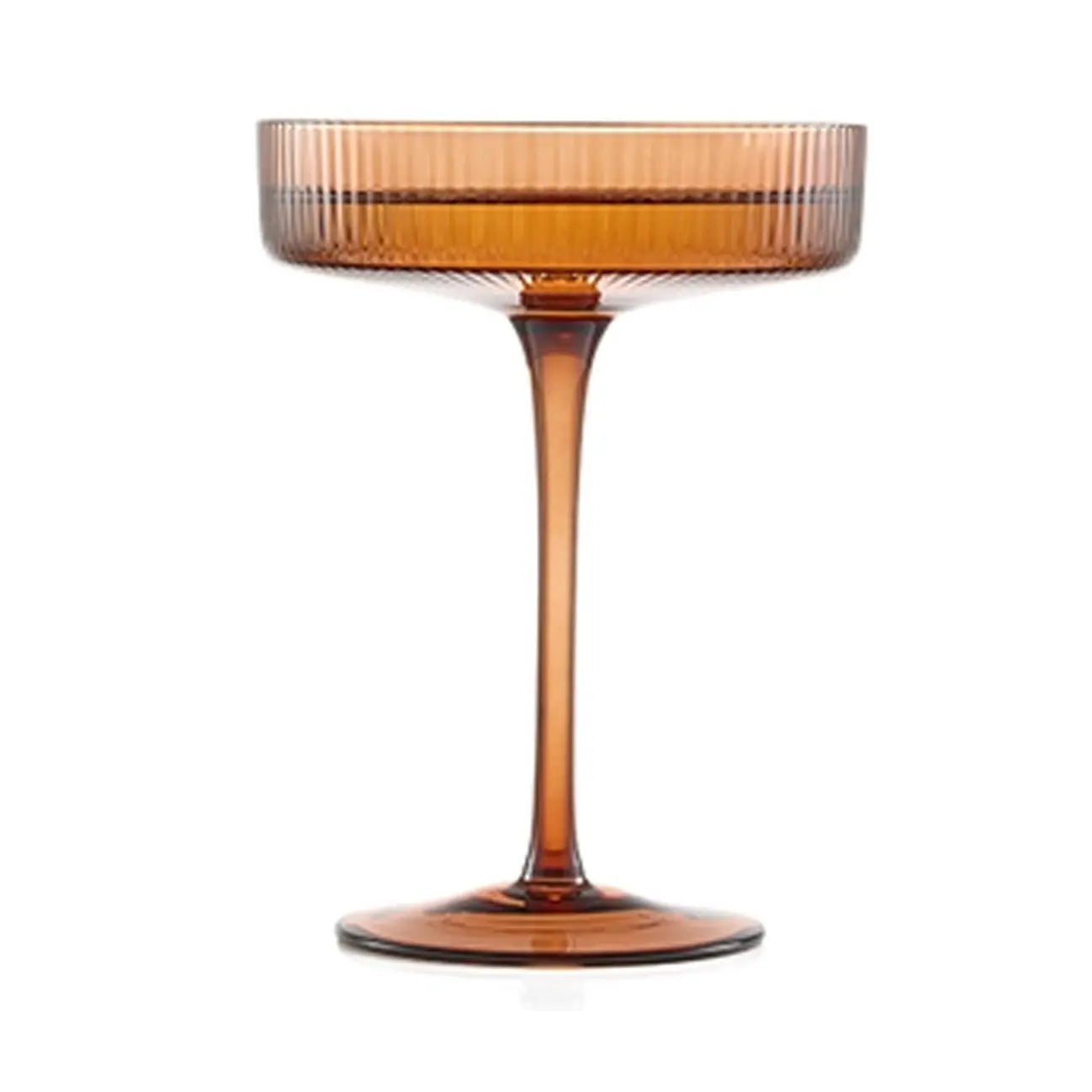 Art Deco Ribbed Pastel Coupe, & Cocktail Glass Drinkware Browns Kitchen
