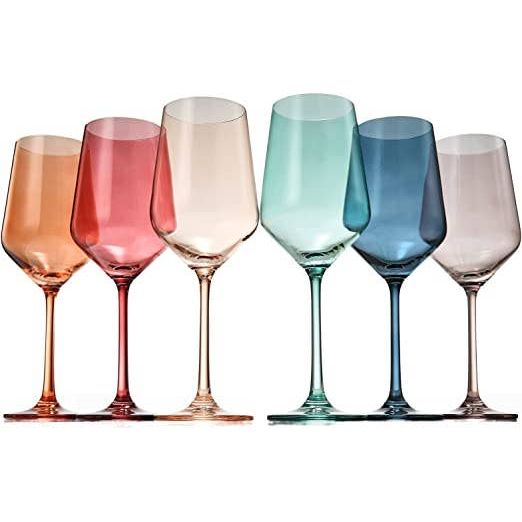 Pastel Luxury Colored Crystal Wine Glass – Browns Kitchen