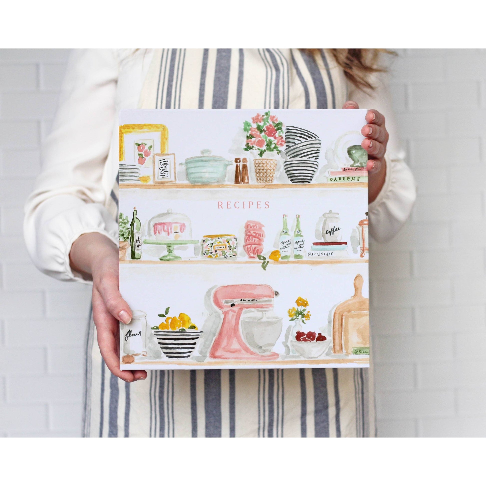 Kitchen Shelves 3-Ring Recipe Binder in Multi  Browns Kitchen
