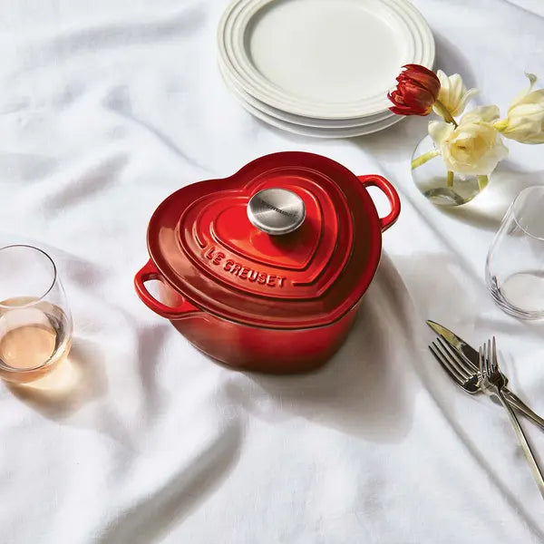 Le Creuset 2 Qt Heart Cocotte - Cerise LE CREUSET