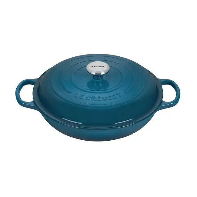 Le Creuset 3 1/2 Qt Signature Braiser - Deep Teal LE CREUSET