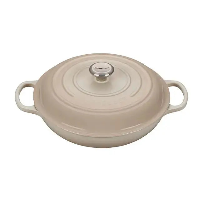 Le Creuset 3 1/2 Qt Signature Braiser - Meringue LE CREUSET