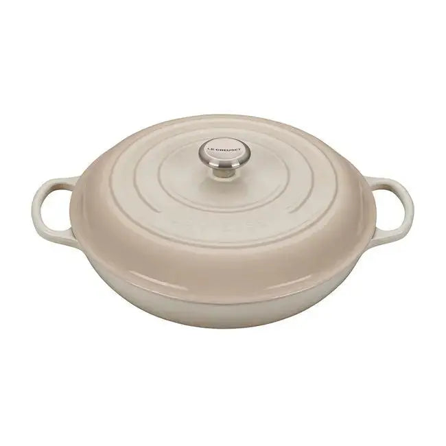 Le Creuset 5 Qt Signature Braiser - Meringue LE CREUSET