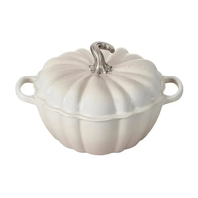 Le Creuset Pumpkin Cocotte - Meringue LE CREUSET
