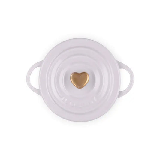 Le Creuset Shallot Round Cocotte with Heart Knob Mini Cocotte Browns Kitchen