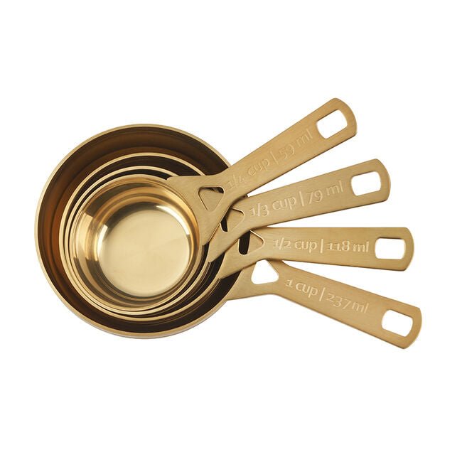 Le Creuset Gold Measuring Cups - Set of 4 - Browns Kitchen