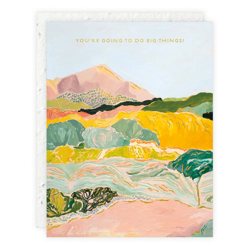 Magical Mountains Congratulations Card Seedlings