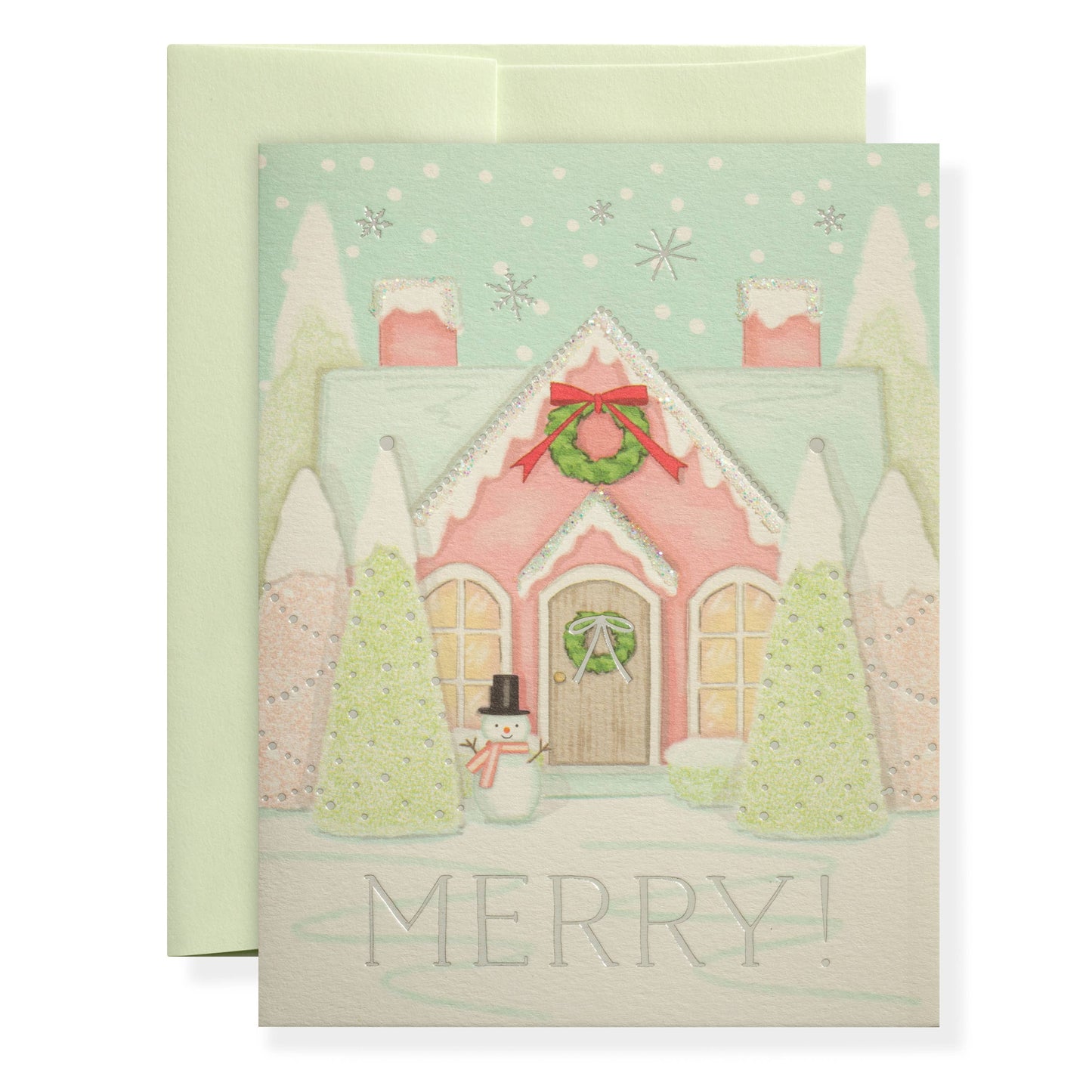 Merry House Greeting Card: Individual Browns Kitchen