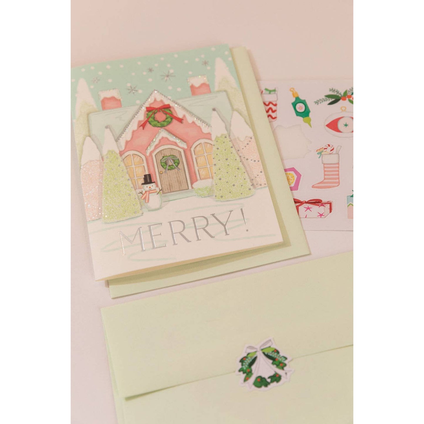 Merry House Greeting Card: Individual Browns Kitchen