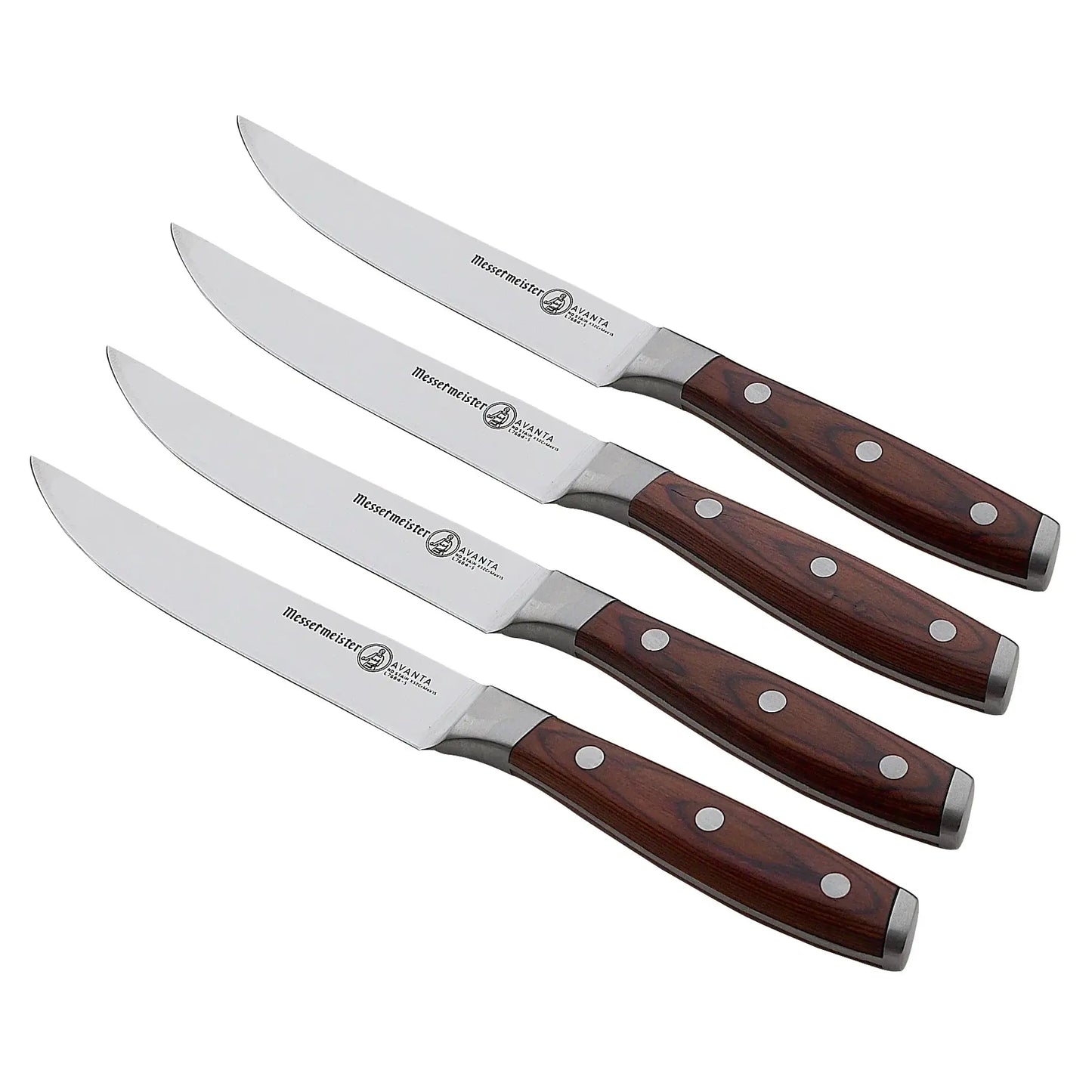 Messermeister 4 Pc Pakkawood Steak Knife Set Cutlery Browns Kitchen