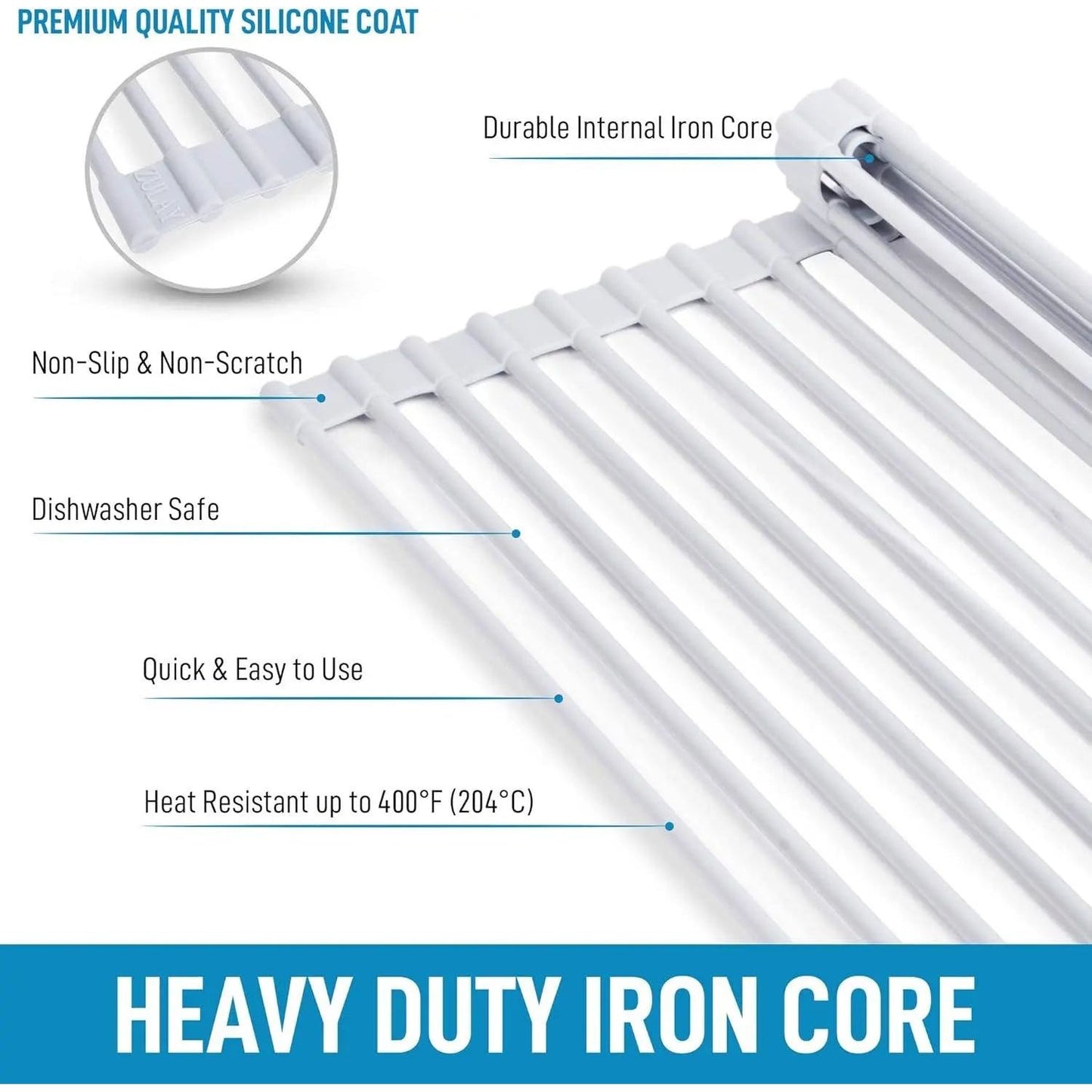 Multipurpose Roll Up Sink Drying Rack & Trivet Cooks Tools Browns Kitchen