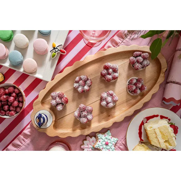 Nora Fleming Maple Scalloped Anniversary Tray