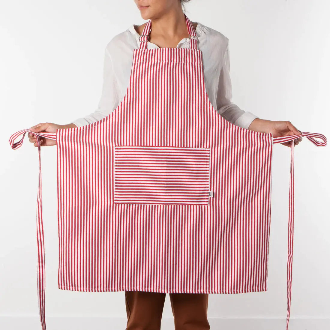 Now Designs Red Pin Stripe Apron NOW DESIGNS