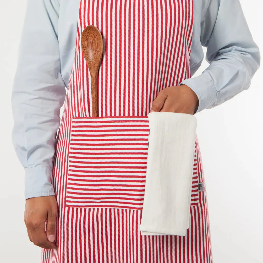Now Designs Red Pin Stripe Apron NOW DESIGNS